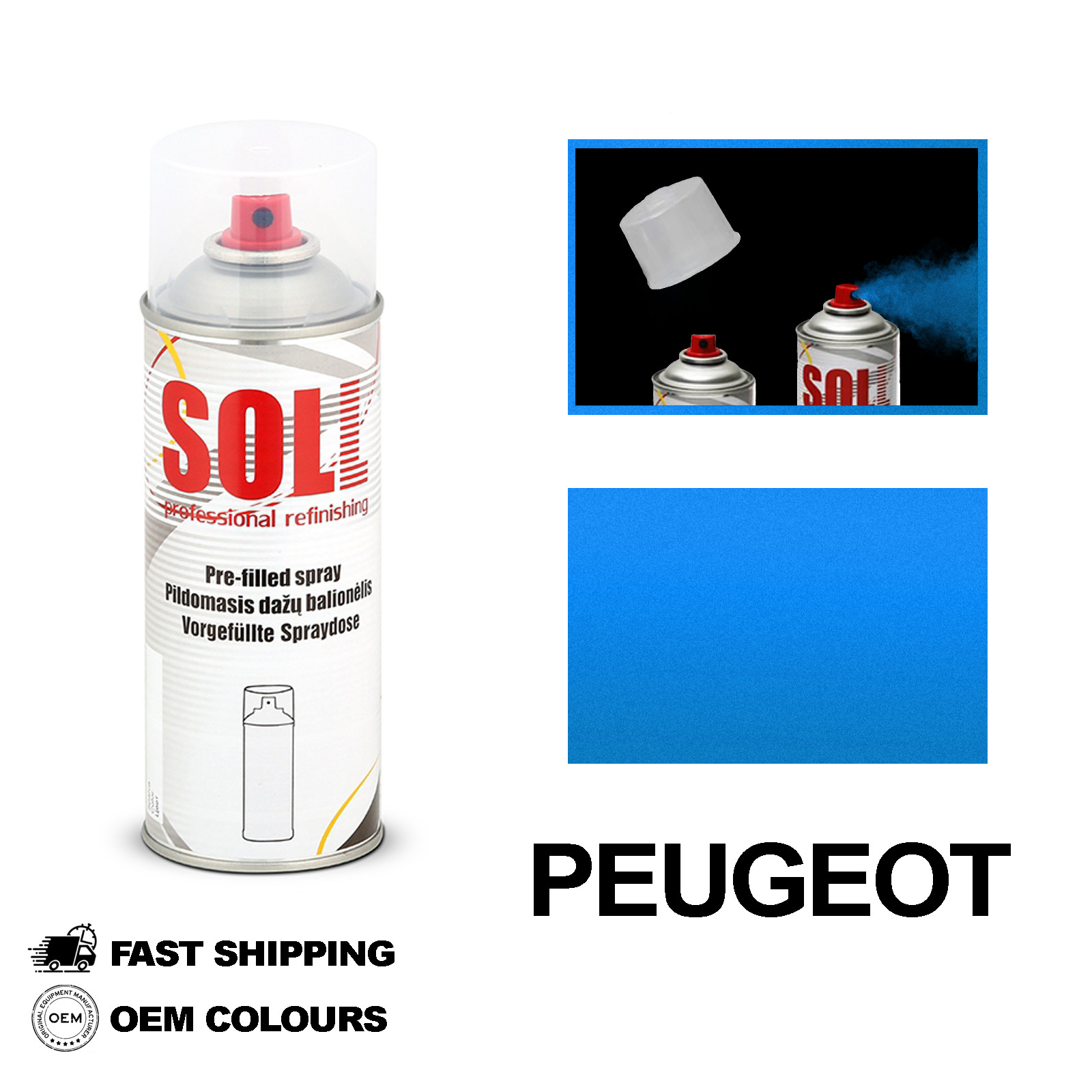 PINTURA EN SPRAY PARA MODELOS PEUGEOT, KIT DE CHIP DE PIEDRA PARA...