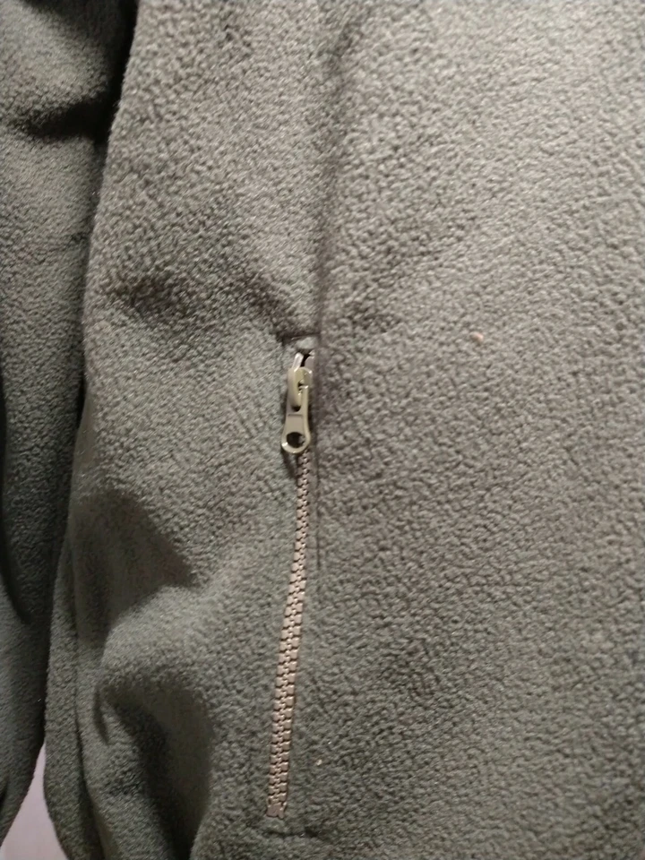 Women's Olive Polar Fleece Zip Jacket Live A Little SIZE L - Image 4 of 4