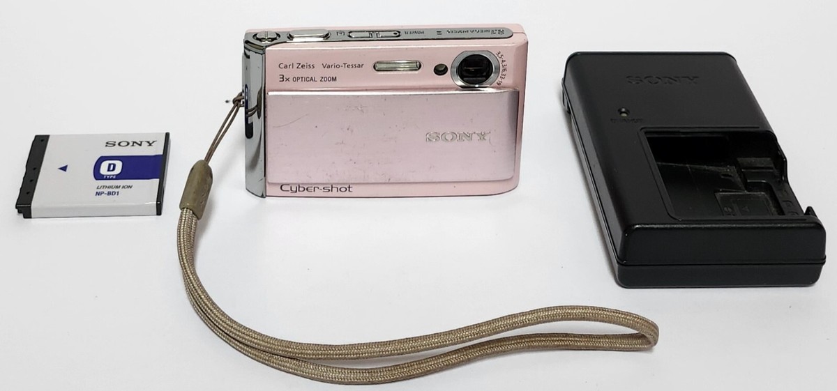 Sony Cyber-Shot DSC-T70 8.1MP Digital Camera Pink For Repair W