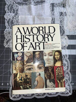 A World History of Art Gina Pischel Coffee Table Book 1978 Retro, Vintage HC DJ