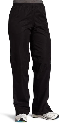 NWT Asics Storm Shelter Pants Women's Large Black Leg Zippers 32" Inseam RARE!