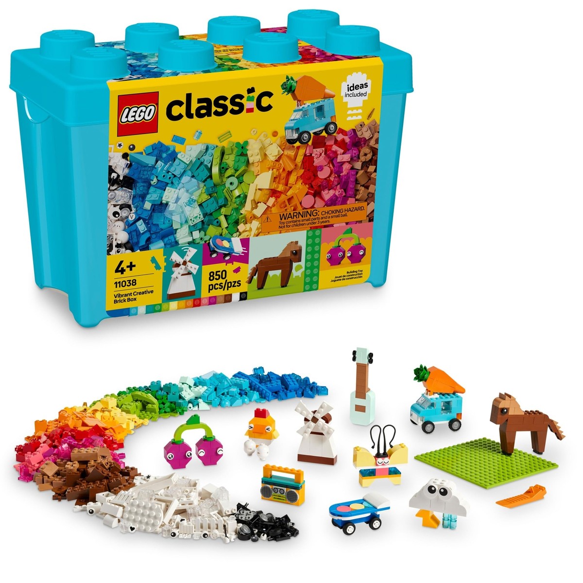 LEGO Classic Vibrant Creative Brick Box Arts & Crafts Sensory Toy