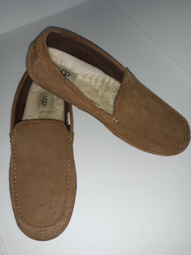 alder uggpure lined suede slipper