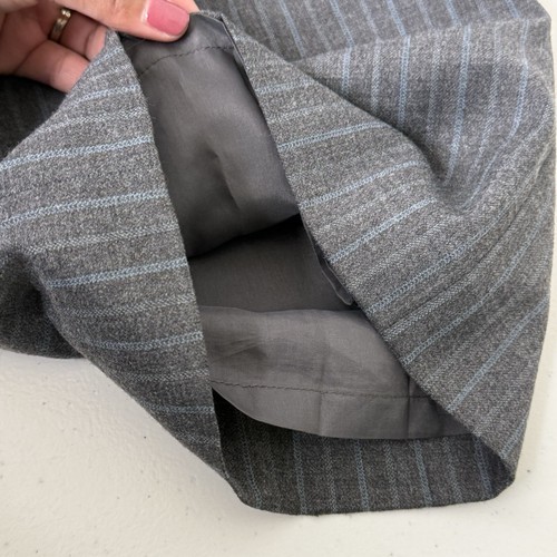 Ann Taylor Margot Pants Womens Size 8 Wool Blend Stripe Academia Career Office - Picture 11 of 11