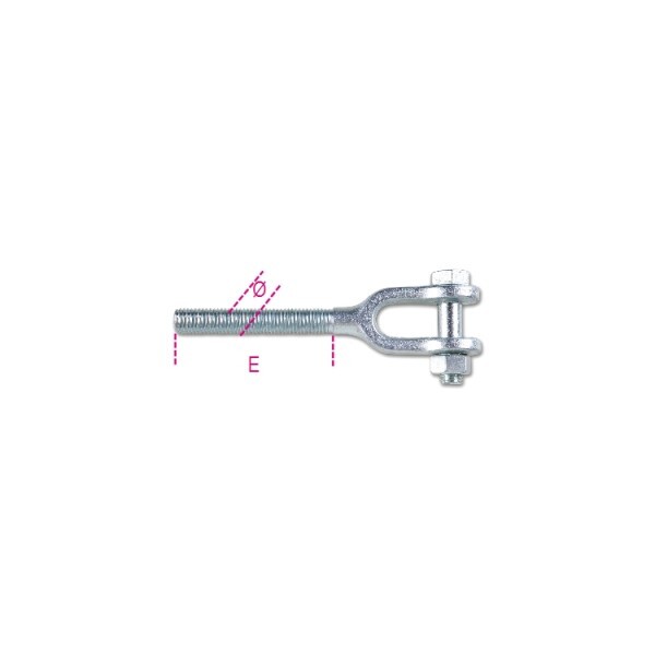 42051 Robur Forcelle per tenditori destre zincate FZD M16