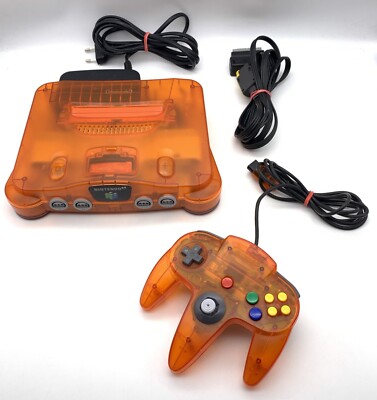 Nintendo 64 Konsole | N64 Fire Orange | inkl. Controller & Kabel [Zustand Gut]