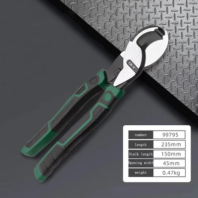 Electrician Cable Cutter, Manual Wire Cutting Pliers, Wire Breaking Pliers, Wire