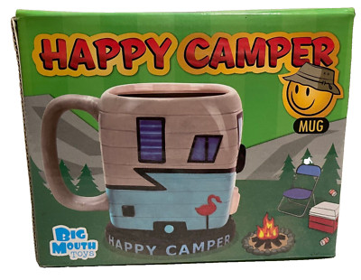 Bigmouth Inc. Happy Camper Coffee Mug Cup 16 OZ