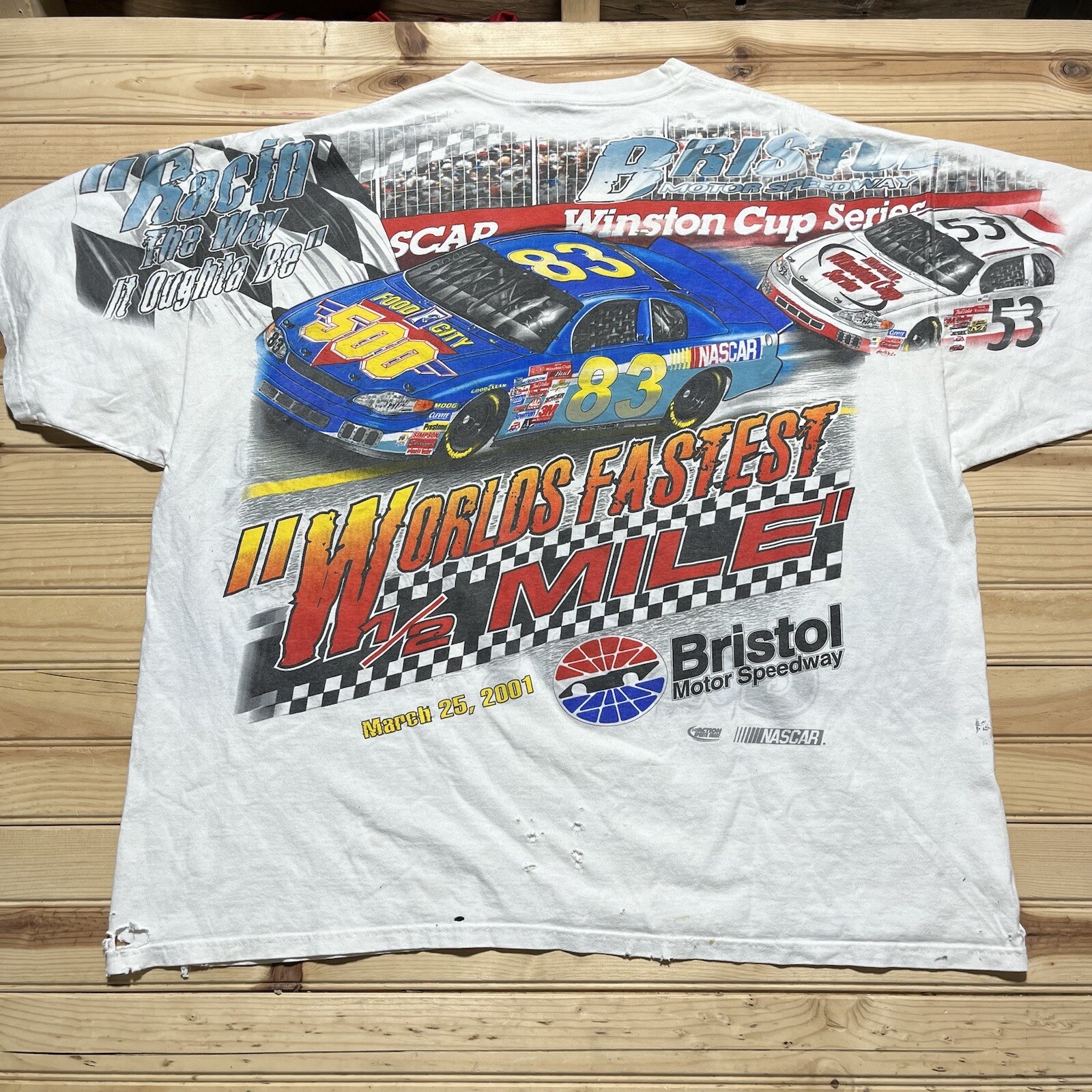 Vintage Jeff Gordon NASCAR AOP All Over Print - Test Print Inside Out Shirt RARE