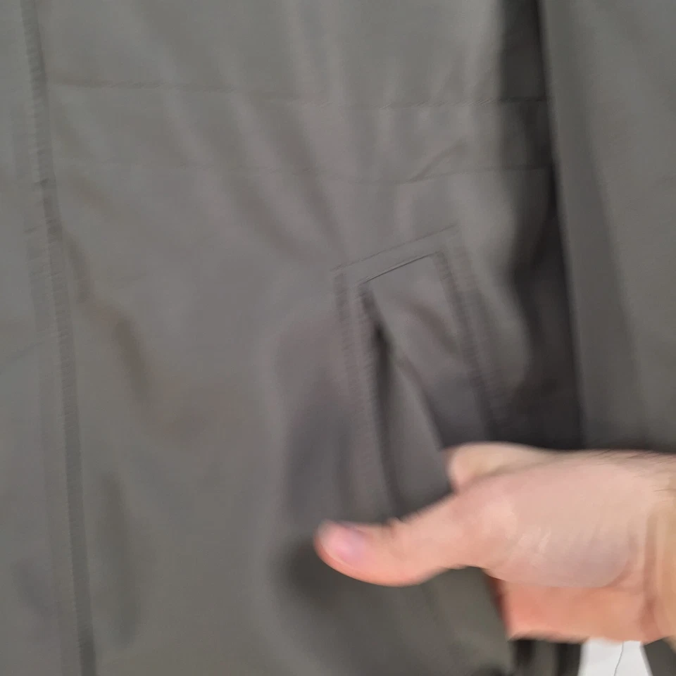 Haggar Hombre Chaqueta Cortavientos Talla XL Gris Cremallera Capucha Manga Larga 055855 Foto 3 de 4