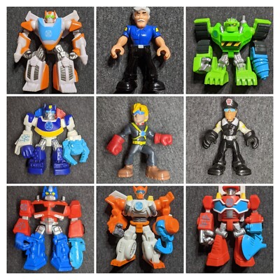 Transformers RESCUE BOTS Blades Boulder Chase Heatwave 3.5'' Burns Morbot 2.5''