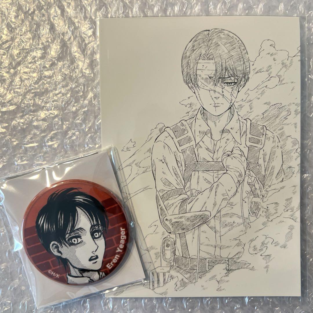 Attack On Titan Eren Levi/School Caste Admission Bonus/Can Badge 2