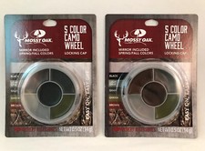  2 Mossy Oak 5 Color Camo SPRING/FALL HUNT Face Paint w/ Mirror  Locking Cap