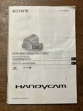 Sony Handycam DCR-SR47/SR48/SR67/SR87 Manual Operating Guide Video Camera