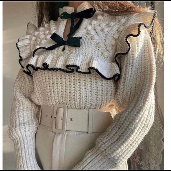 Zara shop bow sweater