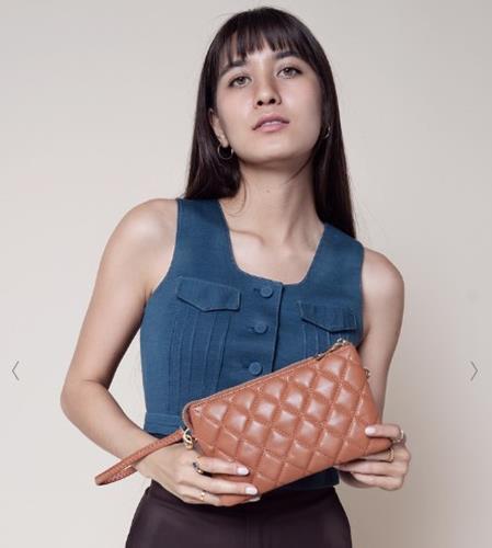 Jen & Co. Riley Vegan Leather Crossbody Bag - Sapphire Purple Small Purse, Convertible To Clutch With Strap - View #11
