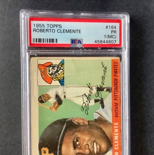 1955 Topps ROBERTO CLEMENTE #164 Pirates Rookie PSA 1(MC) HALL OF FAME LEGEND - Picture 5 of 8