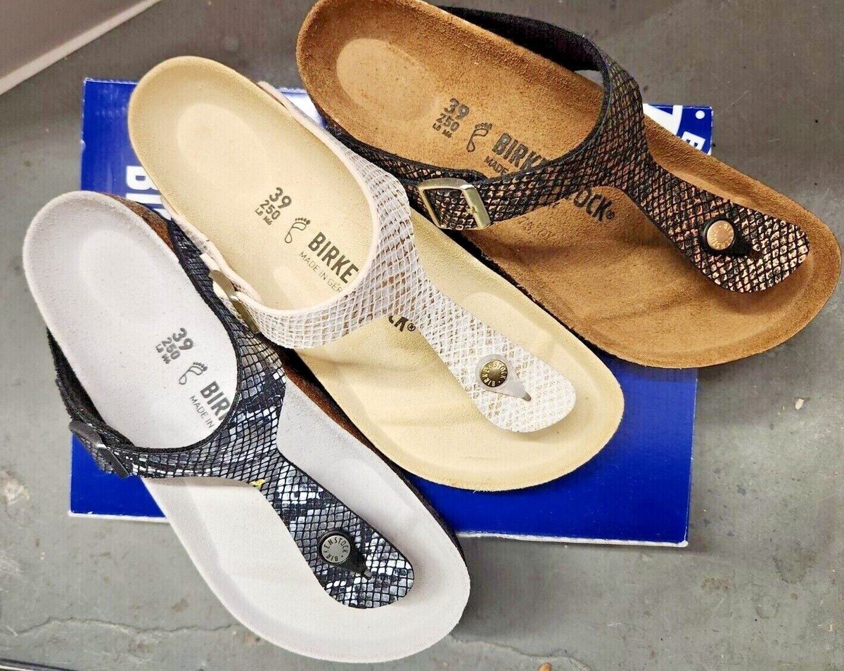 Birkenstock Gizeh REGULAR Sandals PYTHON upper Leather