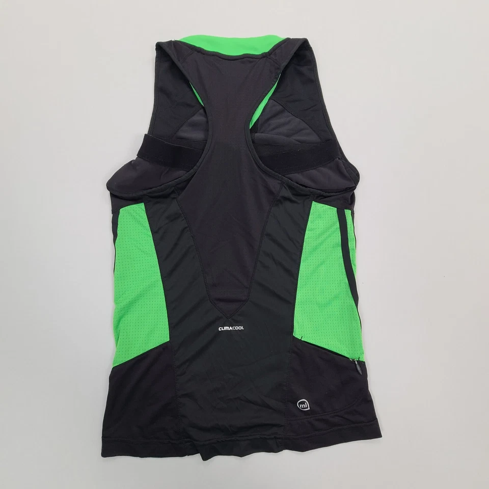 Adidas рубашка женщин маленький черный зеленый Майка работает обучение Climacool - Изображение 2 из 4