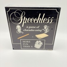 Speechless Board Game (1986) A Game of Charades Where Players