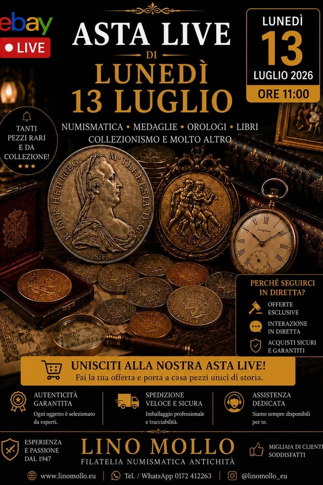 Asta e Compralo Subito Monete e Medaglie da collezione.