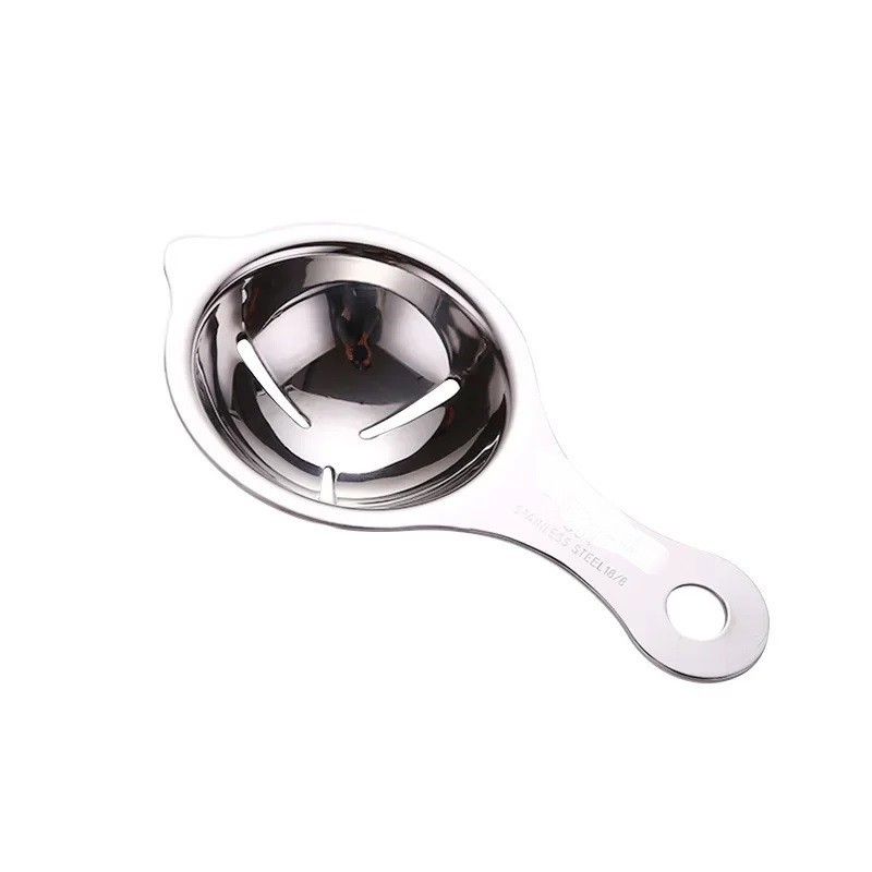 Stainless Steel Egg Yolk Divider Kitchen Baking Tool White Filter Cooking Gadget