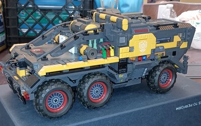 SEMBO 107006 Wandering Earth: CN373 Bucket Carrier-Large Front CargoTruck (f2