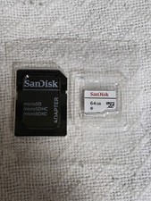 SanDisk MicroSDXC 64 GB Memory Micro SD Card with Adapter - Tested