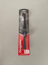 Colgate 360 POWER CHARCOAL PLAQUE REMOVAL SOFT 2 REPLACEMENT BRUSH HEADS L  K