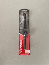 Colgate 360 POWER CHARCOAL PLAQUE REMOVAL SOFT 2 REPLACEMENT BRUSH HEADS L👀K