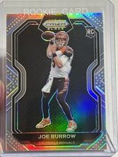 2020 Panini Prizm Black JOE BURROW SILVER PRIZM ROOKIE CARD🔥HOT🔥BENGALS🏈