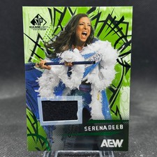 Serena Deeb 2025 Upper Deck SP Game Used AEW Green Memorabilia #33