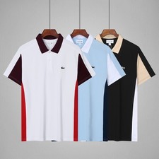 new Mens Lacoste Caviar Piqu Polo T-Shirt classic Cotton Short Sleeve Shirt