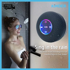 Bluetooth Speaker Portable Wireless Waterproof LED IPX4 Loudspeaker Outdoor Bath