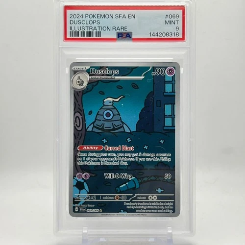 Pokémon Dusclops TCG Card 69/64 Shrouded Fable Holo PSA 9