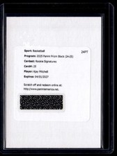 2024-25 Panini Prizm Black Redemption Card Ajay Mitchell Rookie Auto
