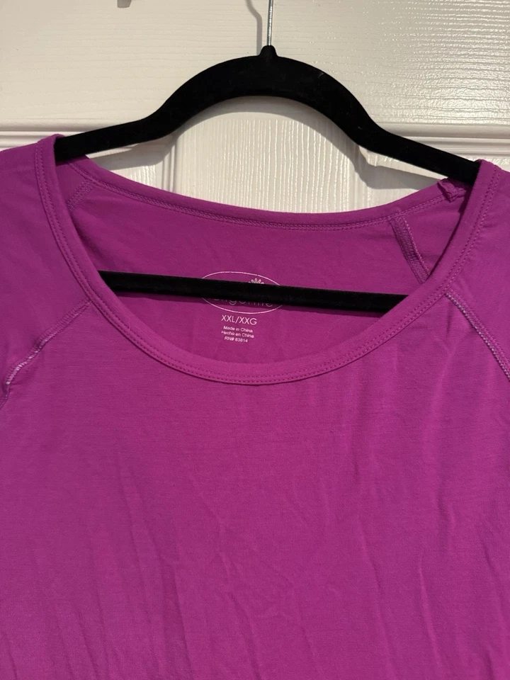 Camiseta de treino feminina tamanho XXL rosa.  - A0213 - Imagem 3 de 4