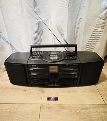 Boombox JVC PC-X500 CD/Cassette Portable System Radio Tuner FM/AM 3D Hyper Bass - Photo 1/4