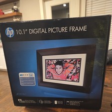 HP 10.1  Digital Picture Photo Black Frame DF1010v1 10.1 in Holds 1250 Images