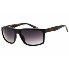 FILA Men's Sunglasses Black Acetate Full Rim Rectangular Shape Frame SFI280 0Z42