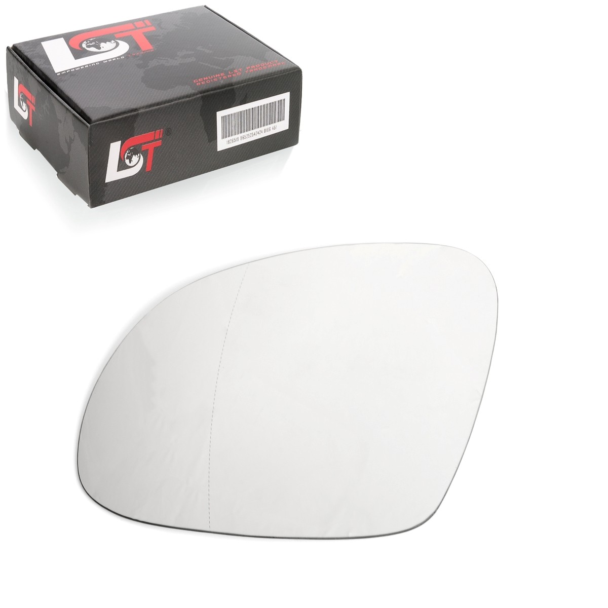 Mirror Glass Side Mirror Glass Left Aspherical To Glue For VW Sharan 7N