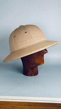 Safari Pith Helmet French Tropical Sun 56cm Explorer Colonial Fancy Dress Prop
