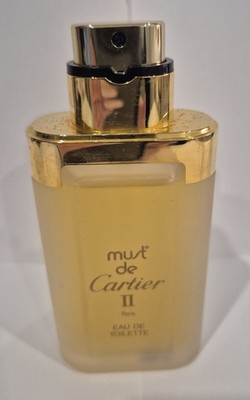 MUST DE CARTIER II by CARTIER 3.3 oz EDT SPRAY~NEW~Vintage~