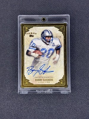 BARRY SANDERS 2012 Topps Five Star Auto Gold /25 Lions HOF