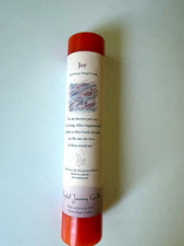 Crystal Journey Candle Joy Reiki Energy Charged Red Pillar Candle