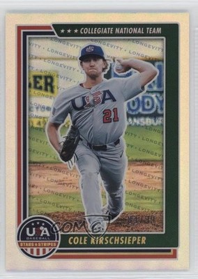 2022 Panini USA Baseball Stars & Stripes Holo Gold 83/99 Cole Kirschsieper 8a7