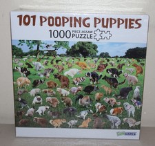 101 Pooping Puppies Puzzle - 1000 Piece Jigsaw Puzzle - Brand New
