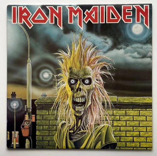 Vtg 1980 IRON MAIDEN Album SELF TITLED Record 1ST PRESSING Vinyl Lp OG NEAR MINT