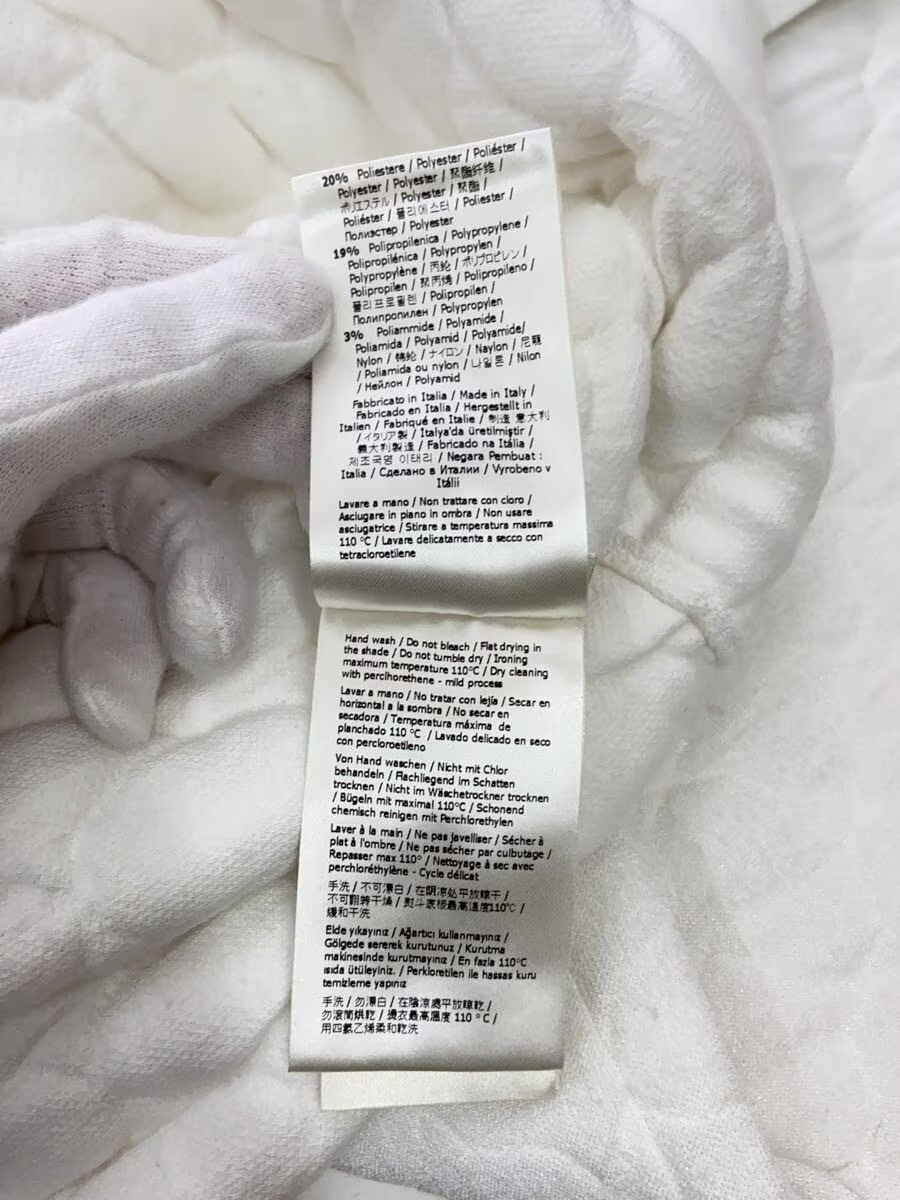 FENDI Quilted Knit Skirt, Size 38, Rayon, White, FZQ614 thumbnail 7