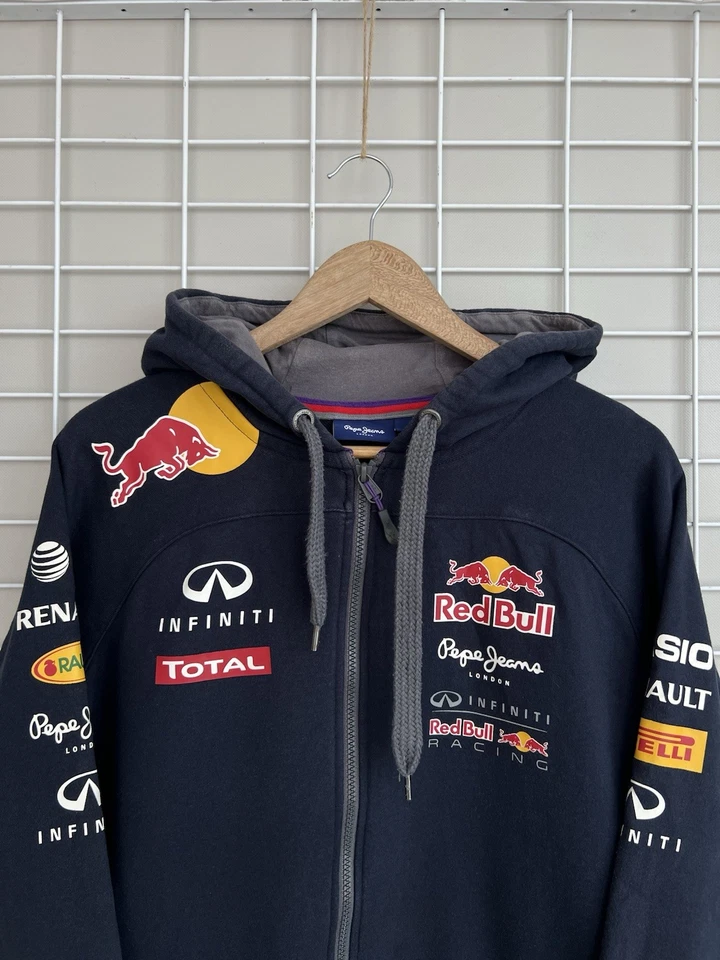 Pepe Jeans x Red Bull Infinity Renault Total Racing Sudadera con Capucha Cremallera Para Hombre Talla L F-1 Foto 2 de 4